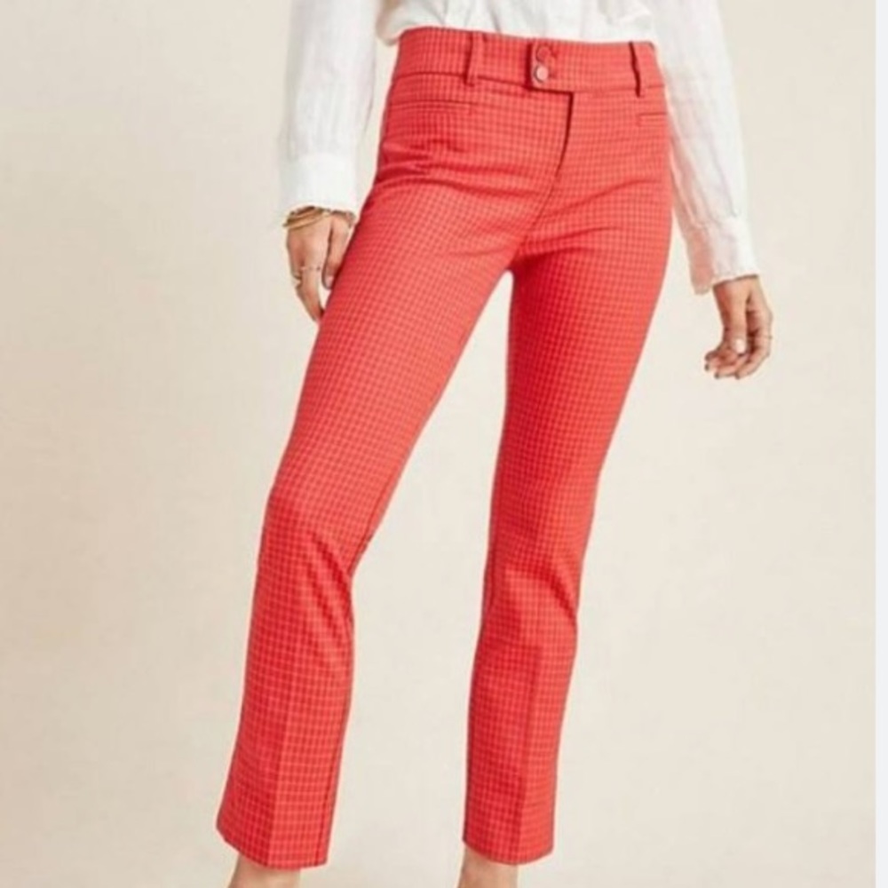 Anthropologie The Essential Slim Cropped Trouser